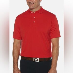 Callaway Red Short-Sleeve Performance Polo